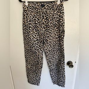 J Crew Cheetah Print Pants
